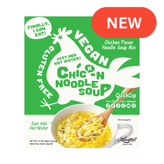 Coming soon: Gluten Free Meister Chick-N Noodle Soup 3-pack, featuring gluten-free chicken noodle soup in colorful packaging.