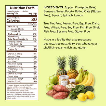 Hapinest Lemon Green Apple Smoothie Crisps Smoothie Crisps Hapinest Snacks 