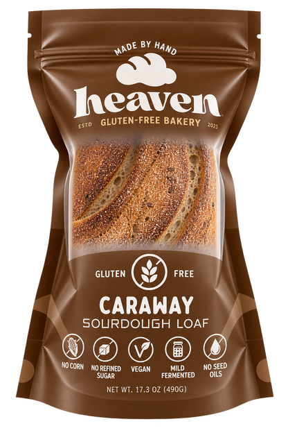 Heaven GF Bakery Caraway Sourdough Vegan Loaf (4 Pack)