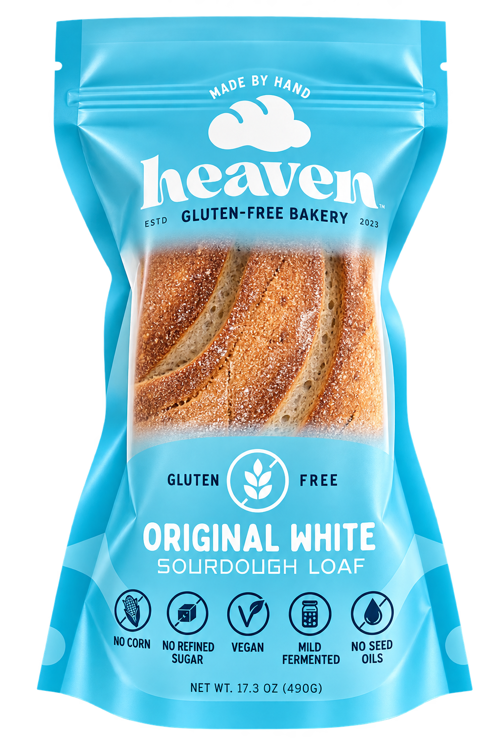 Heaven GF Bakery Buckwheat (White) Sourdough Vegan Loaf (4 pack)