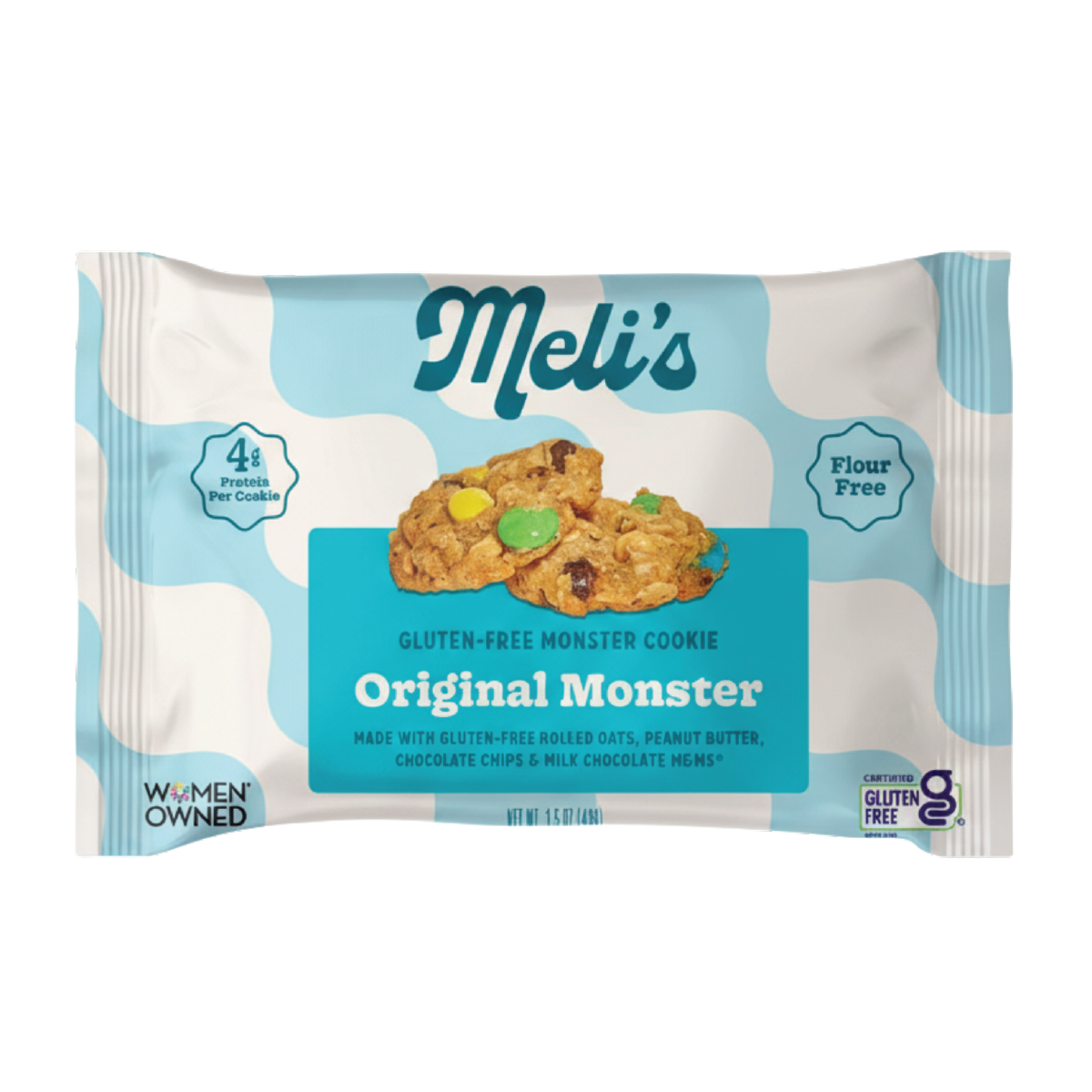 Meli's NEW! Original Monster Single-Serve Cookie, 12-pack