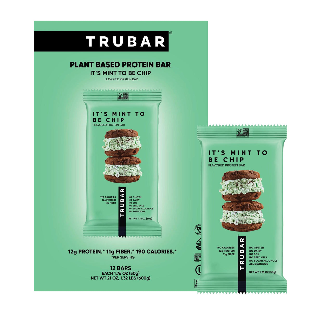 It's Mint to Be Chip Protein Bars TRUBRANDS 