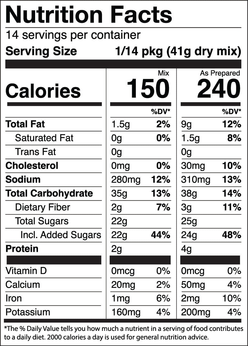 Jessica's Natural Foods chocolate cake mix in a box with baking instructions, ready for baking.