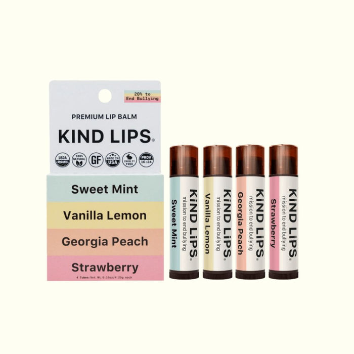 Kind Lips Variety Organic Lip Balm (4-pack)