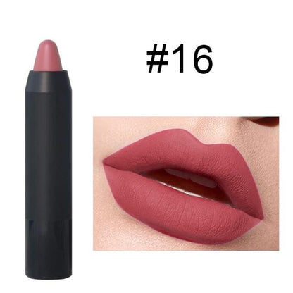 EpiLynx Perfect Lip Crayon in a sleek pencil shape, showcasing its hydrating, buildable vegan and gluten-free lipstick balm design.