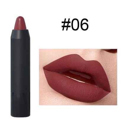 EpiLynx Perfect Lip Crayon in a nude shade, showing the hydrating, buildable vegan and gluten-free lipstick balm pencil.