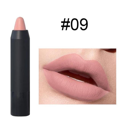EpiLynx Perfect Lip Crayon in a sleek pencil form, showcasing its hydrating, buildable vegan and gluten-free lipstick balm.