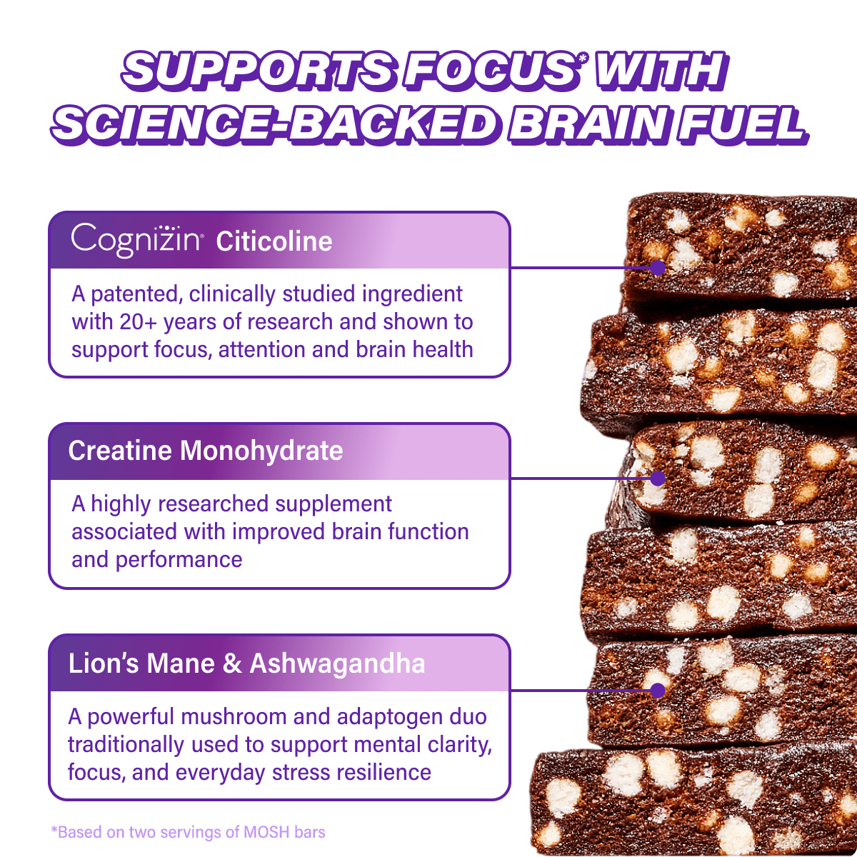 MOSH Chocolate Sea Salt protein bar featuring chocolate coating with sea salt flakes, displayed on a white background.