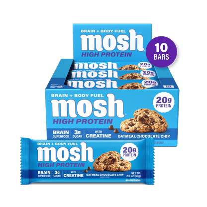 Mosh Oatmeal Chocolate Chip Protein Bars MOSH 