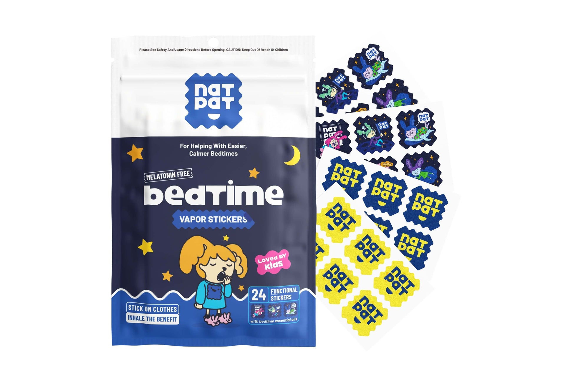NATPAT Soothing Slumber Comfort Bundle with Sleepy Patch for Kids, promoting deep sleep and sweet dreams.