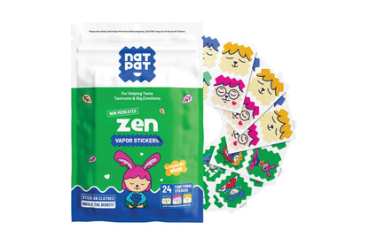 Natural stress relief patches from NATPAT's Brain Boosting Bundle, designed to promote calm and mental clarity.