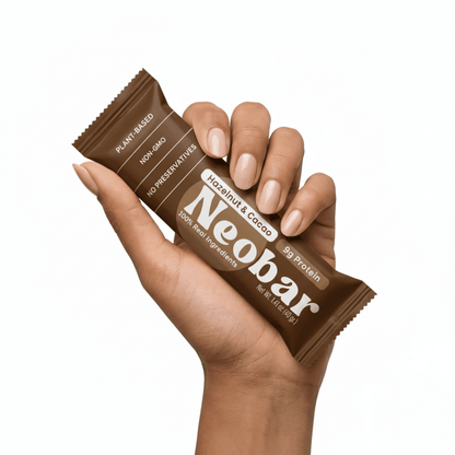 brown neobar in a hand