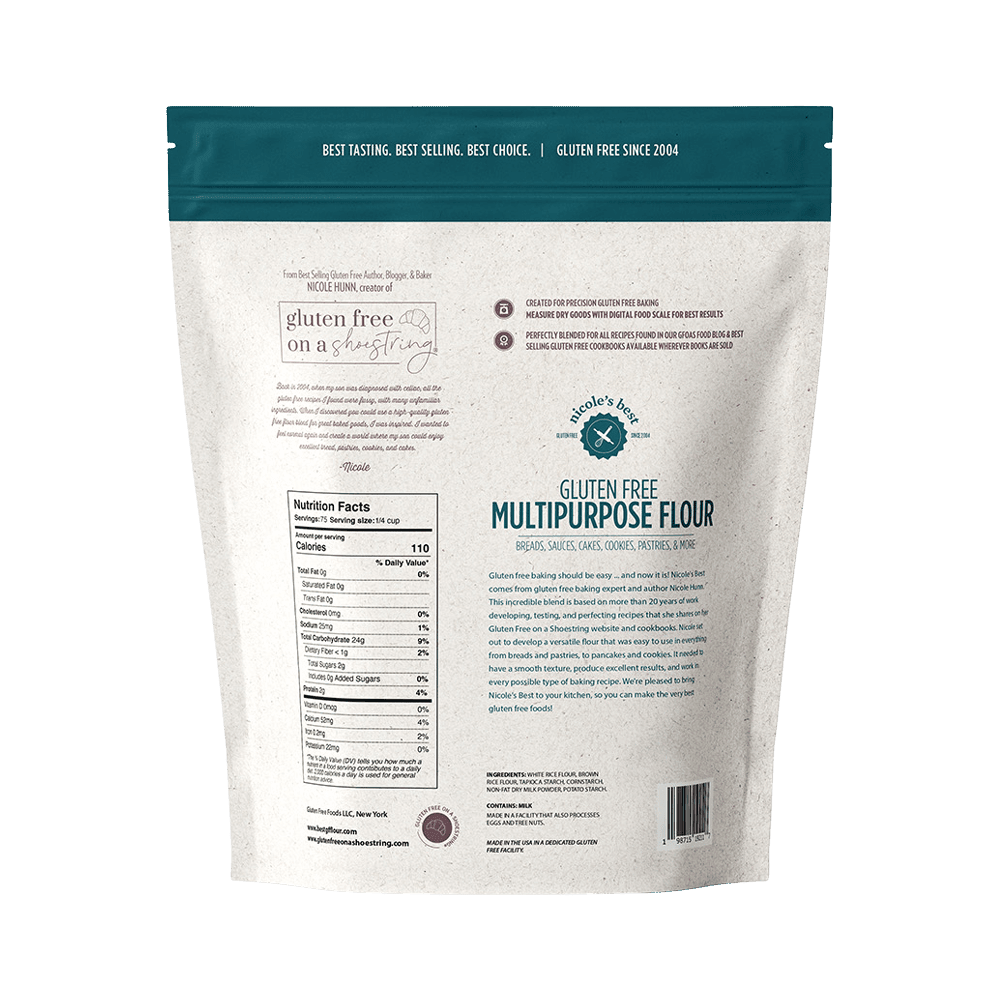 Nicole's Best Gluten Free Multipurpose Flour (2.5 LB) Multipurpose gluten free flour Nicole's Best 