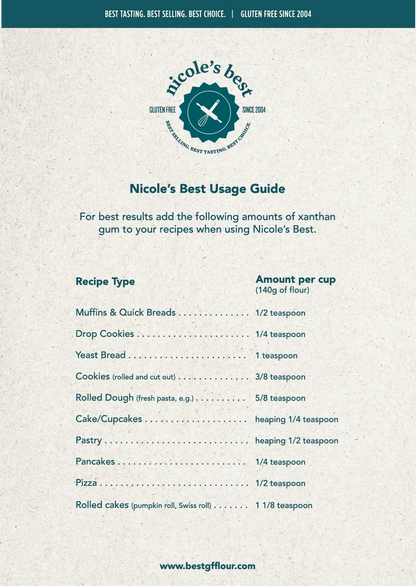 Nicole's Best Gluten Free Multipurpose Flour (2.5 LB) Multipurpose gluten free flour Nicole's Best 
