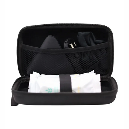NIMA™ Travel Case accessory in sleek black with zipper closure and compact design for convenient travel storage