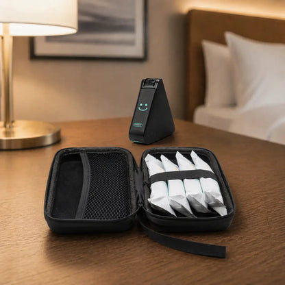 NIMA™ travel case accessory in sleek design, featuring compact storage for on-the-go organization and protection of essentials.