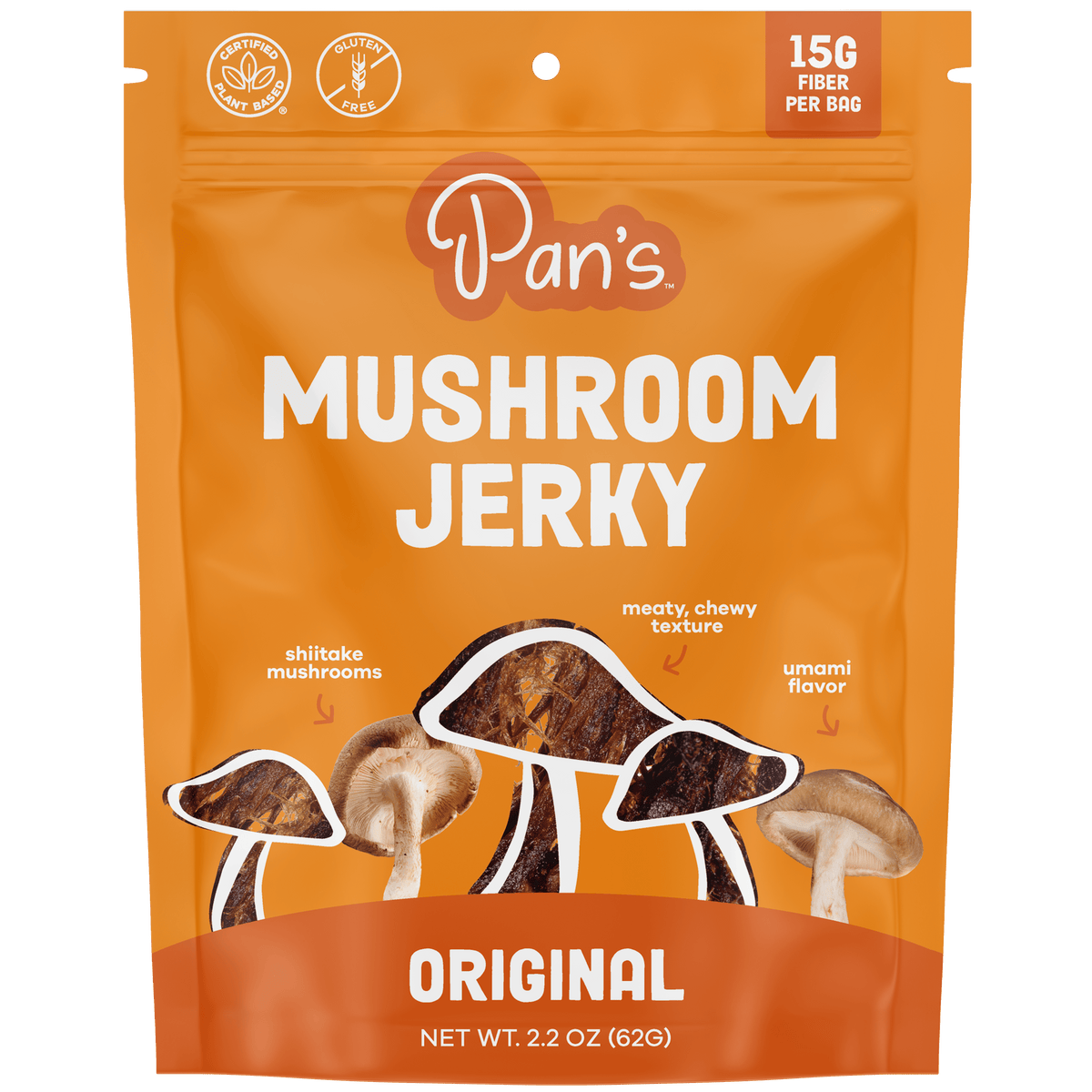 Pan's Original Mushroom Jerky Five Pack Pan's Mushroom Jerky 