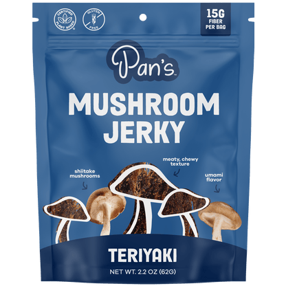 Pan's Teriyaki Mushroom Jerky Five Pack Pan's Mushroom Jerky 