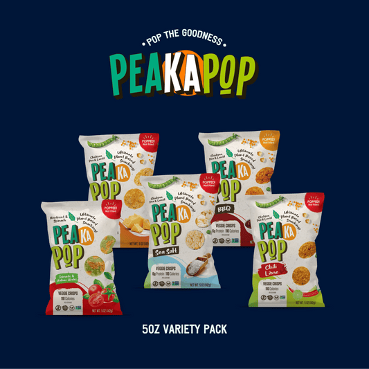 PeaKaPop All Flavors Variety Pack PeaKaPop 4 Pack (5oz Bags) 