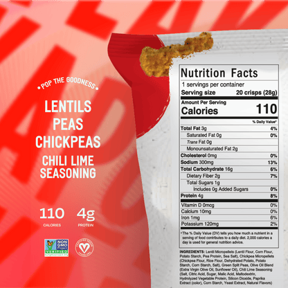 PeaKaPop Chili Lime Veggie Crisps PeaKaPop 