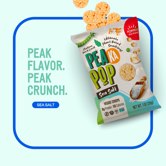 PeaKaPop Sea Salt Veggie Crisps PeaKaPop 