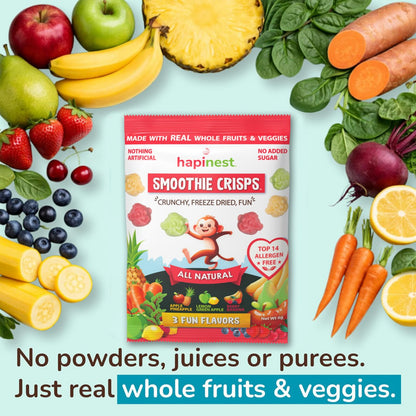 Hapinest 3 Fun Flavors Smoothie Crisps
