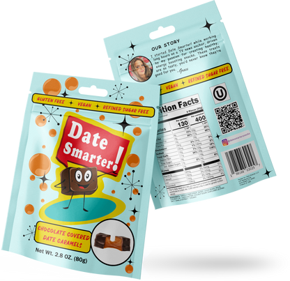 Date Smarter! Variety Pack: Peanut Butter & Original Flavor (6 Pack)