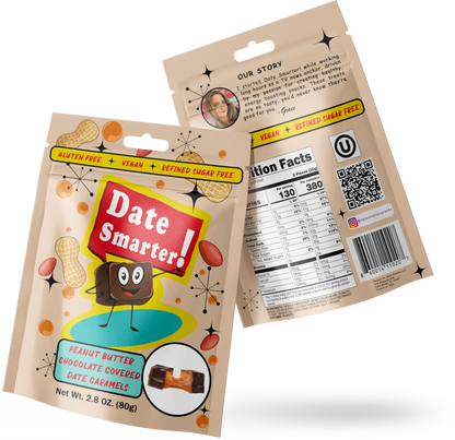 Date Smarter! Variety Pack: Peanut Butter & Original Flavor (6 Pack)