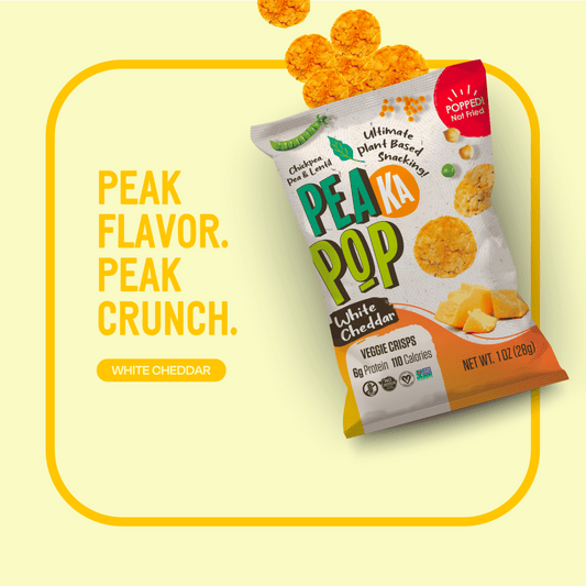 PeaKaPop White Cheddar Veggie Crisps