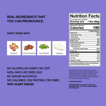 Smother Fudger Peanut Butter Protein Bars TRUBRANDS 
