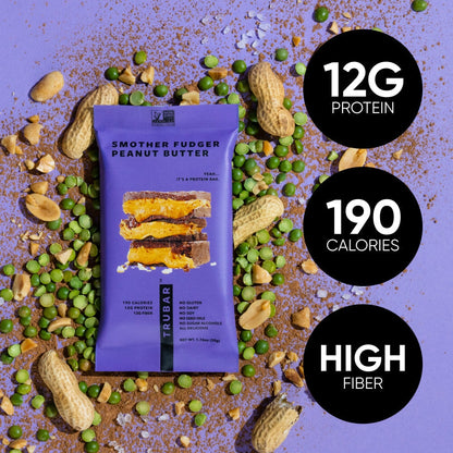Smother Fudger Peanut Butter Protein Bars TRUBRANDS 