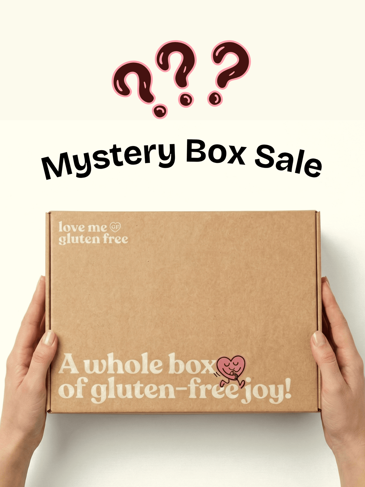 Love Me Gluten Free Spring Mystery Box with assorted gluten-free snacks and treats in colorful packaging.