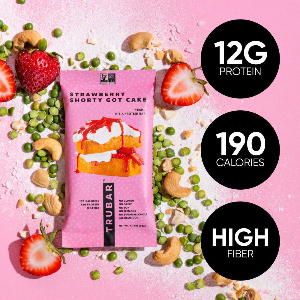 Strawberry Shorty Got Cake Protein Bars TRUBRANDS 