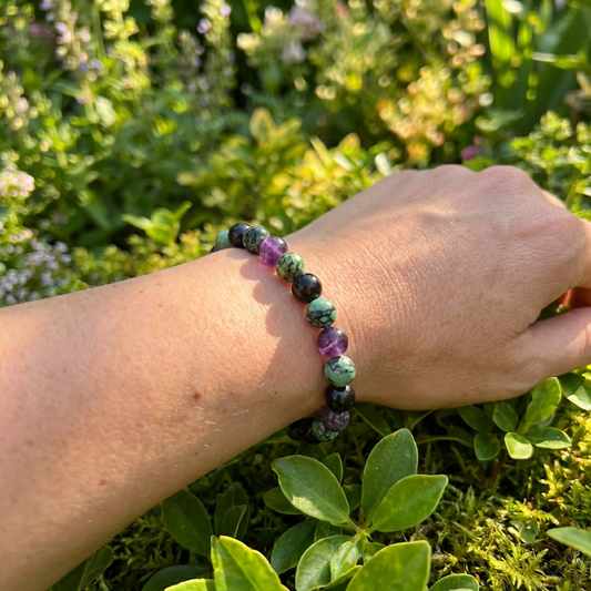 Love Me Gluten Free Transformation Bracelet featuring colorful beaded design and adjustable strap for stylish wear.