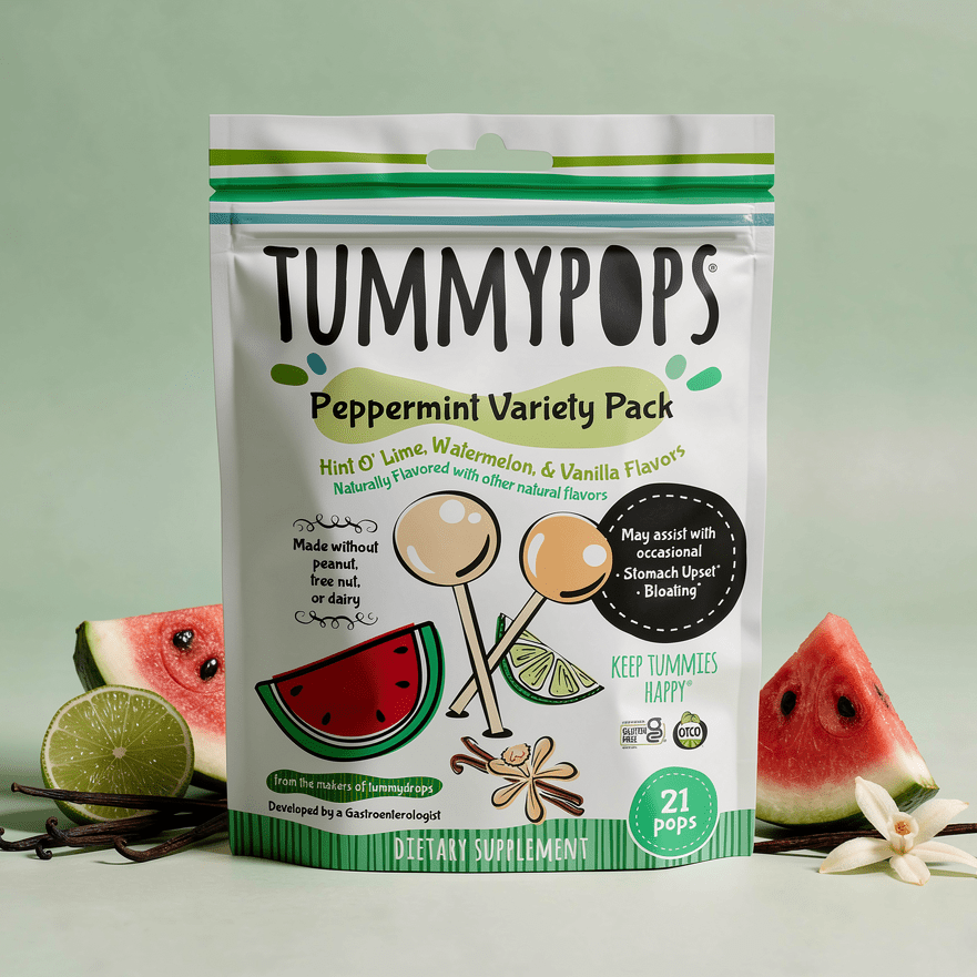 Tummydrops Savings Bundle featuring assorted natural remedies for soothing tummy discomfort and digestive health.