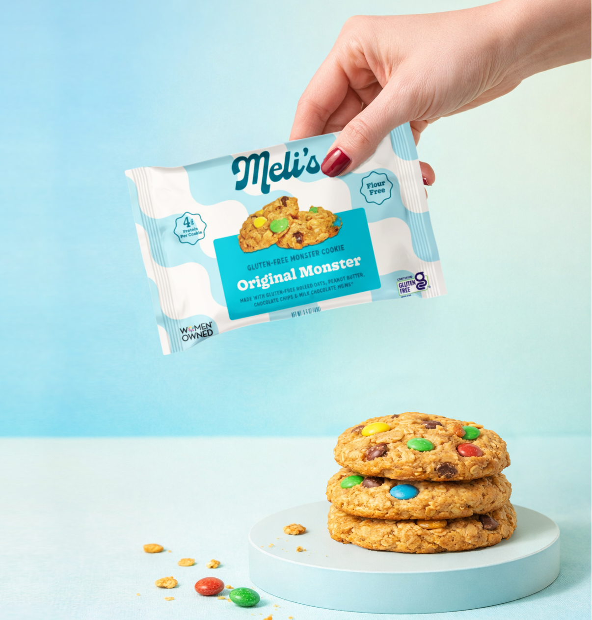 Meli's NEW! Original Monster Single-Serve Cookie, 12-pack