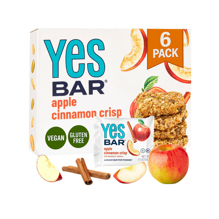 YES BAR Apple Cinnamon Crisp (6 pack)