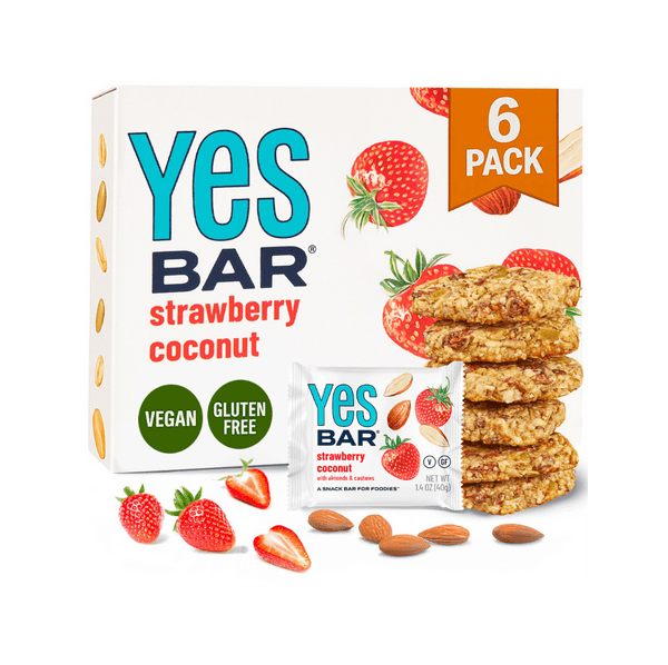 YES BAR Strawberry Coconut (6 pack)
