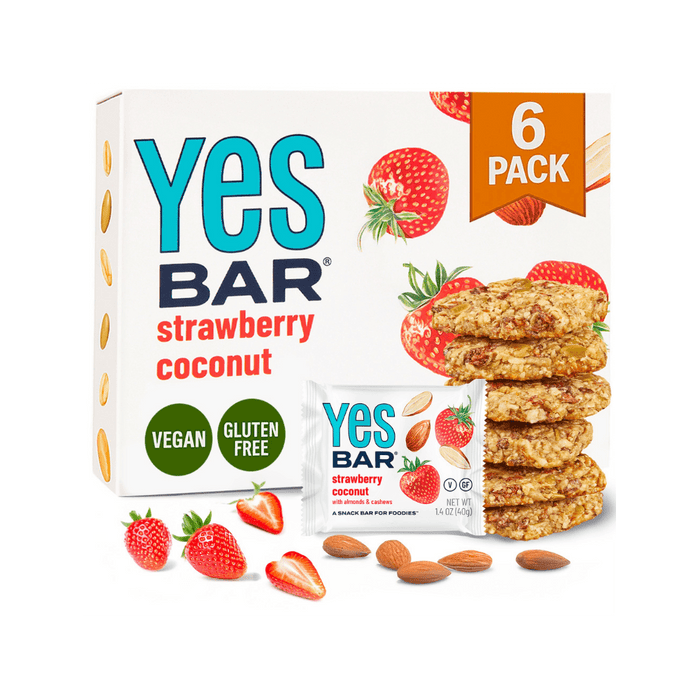 YES BAR Strawberry Coconut (6 pack)